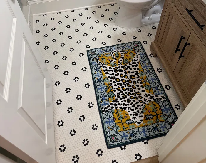 tile flooring in a bathroom