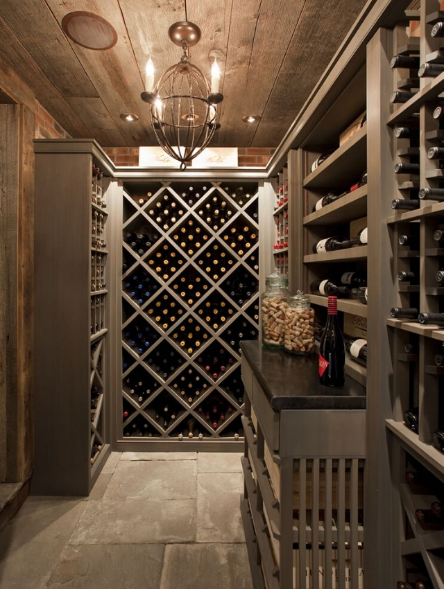 Basement wine cellar | Design by Philip Gorrivan Design